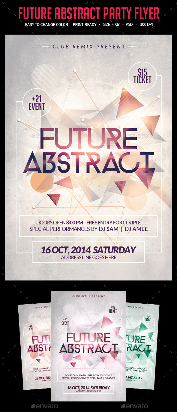 Future Abstract Flyer - Clubs & Parties Events