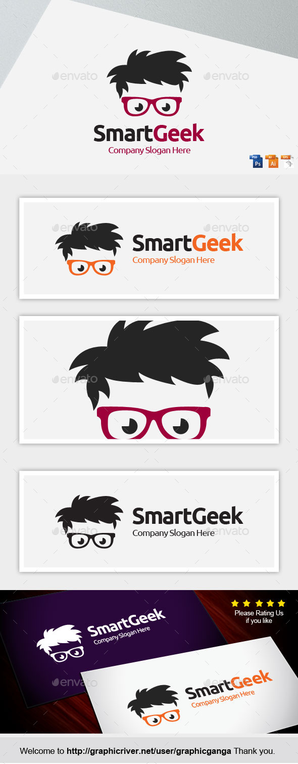 Smart Geek - Humans Logo Templates
