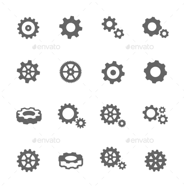 Gear Icons - Objects Icons