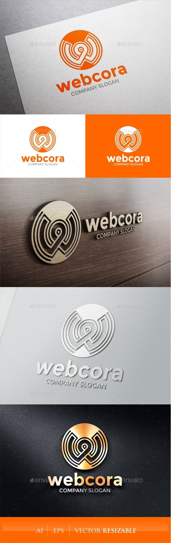W Letter Logo - Letters Logo Templates