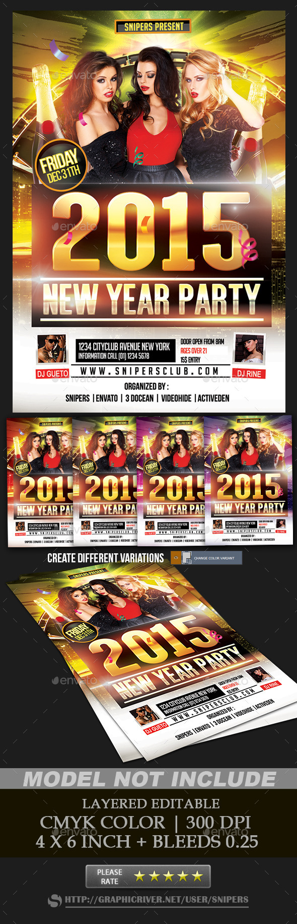 New Year Party Flyer - Events Flyers