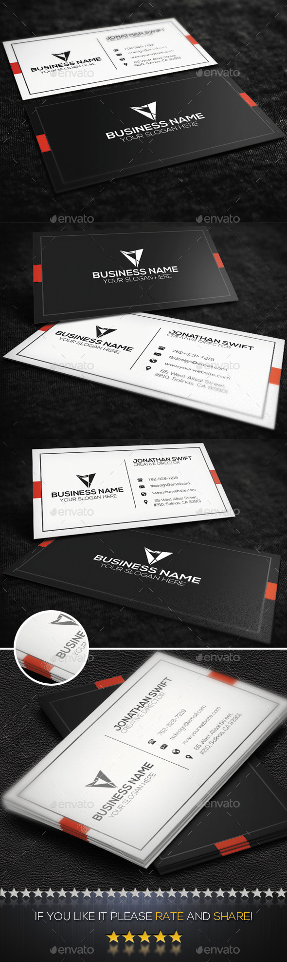 Corporate Business Card No.06 - Corporate Business Cards