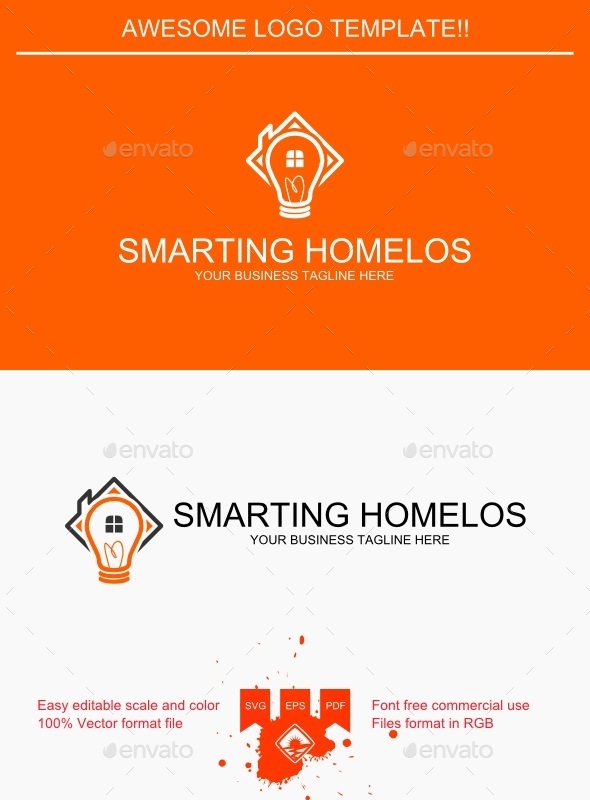 Smarting Homelos Logo - Buildings Logo Templates