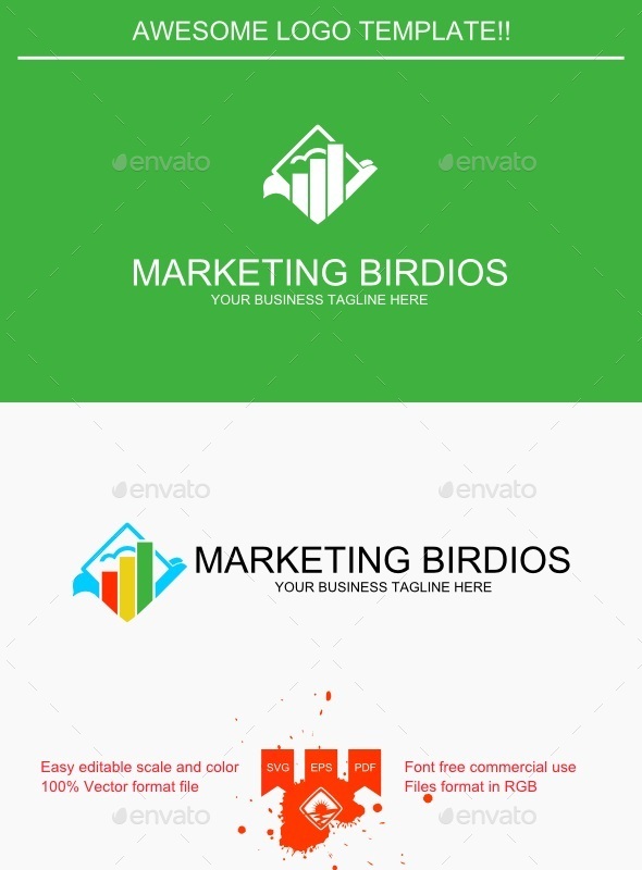 Marketing Birdios Logo - Logo Templates