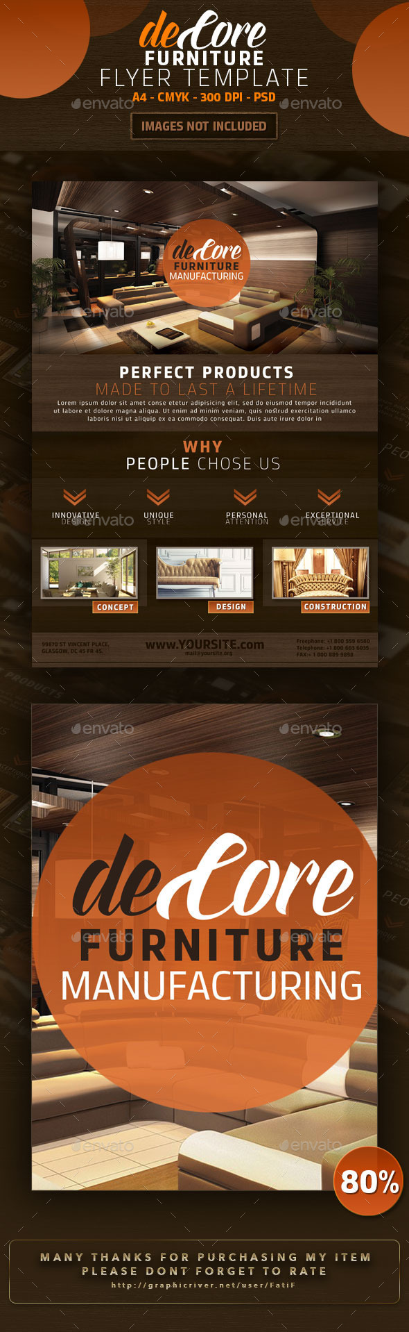 DeCore Furniture Flyer Template - Corporate Flyers