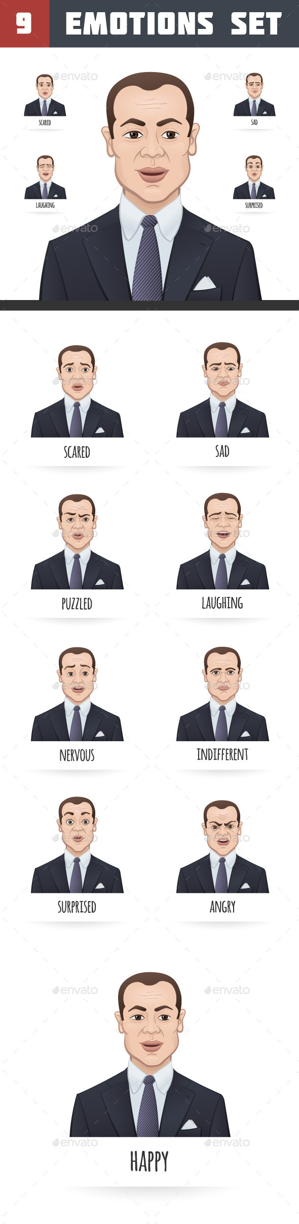 Emotions of a Businessman - People Characters