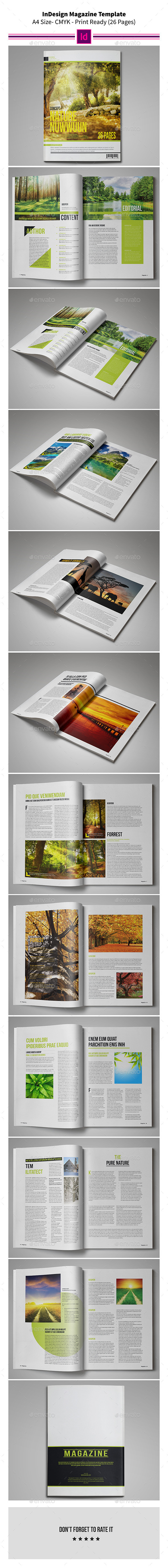 Nature MagazineTemplate 26 Pages - Magazines Print Templates