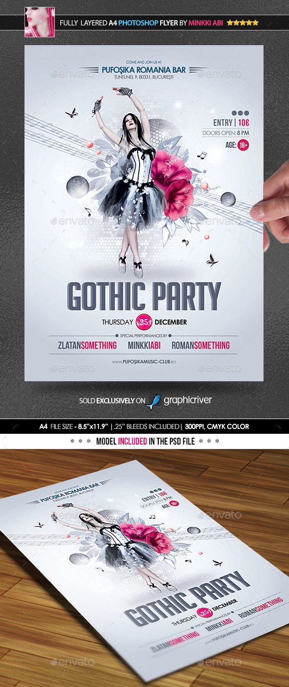 Gothic Party Poster/Flyer - Events Flyers