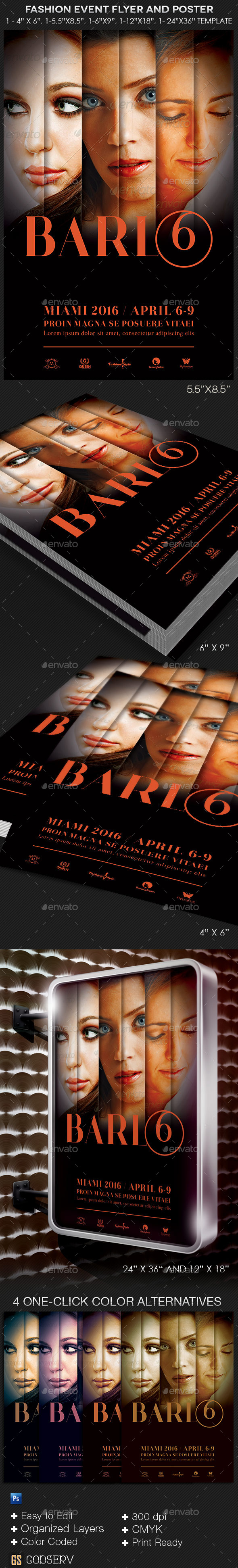 Fashion Event Flyer Poster Template - Events Flyers