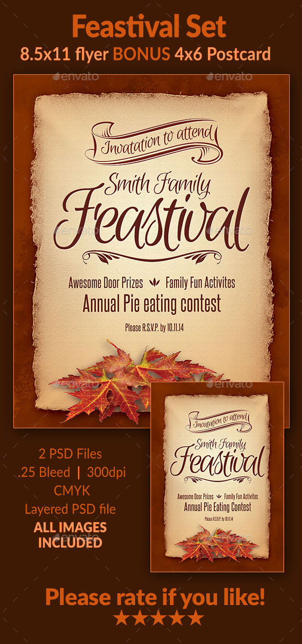 Feastival Flyer Set - Holidays Events
