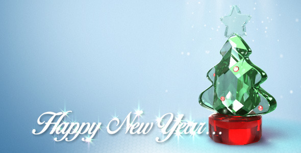 Glass New YearChristmas - VideoHive 9367549