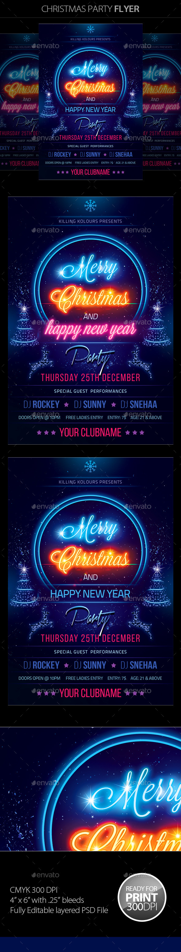 Christmas Party Flyer - Clubs & Parties Events