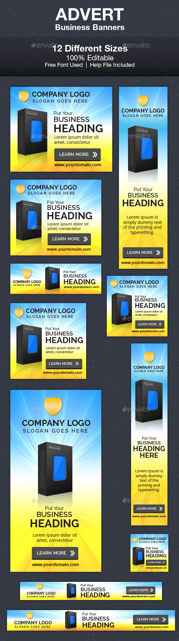 Advert Business Banners - Banners & Ads Web Elements