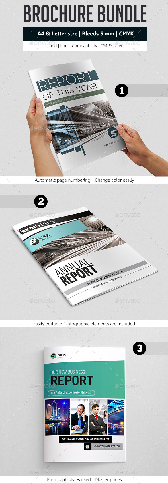 Business Brochure Template Bundle - Corporate Business Cards