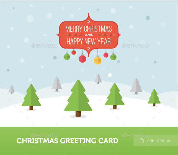 Christmas Greeting Card 1 - Christmas Seasons/Holidays