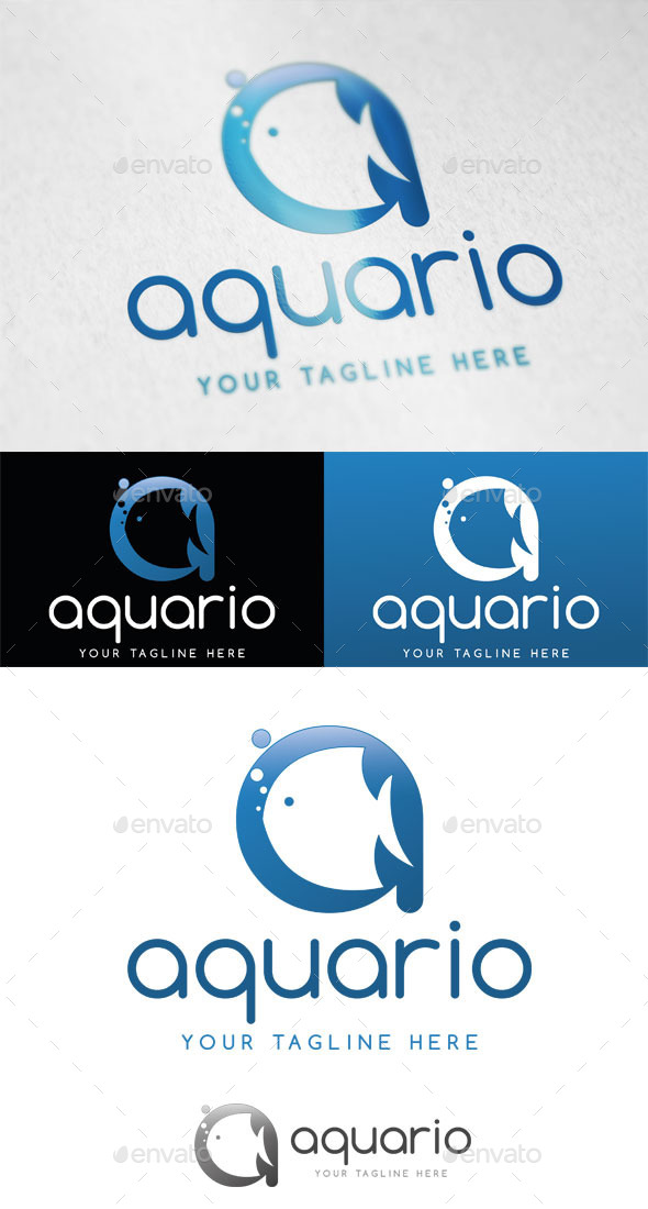 Aquario Logo Template - Letters Logo Templates