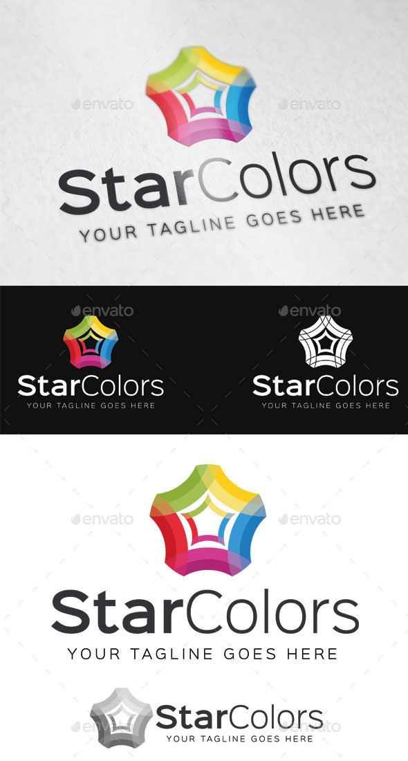 Star Colors Logo Template - Abstract Logo Templates