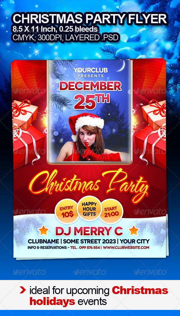 Christmas Party Flyer - Clubs & Parties Events