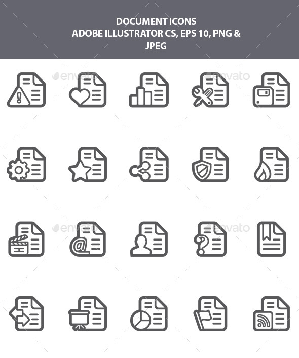 Document Icons - Web Icons