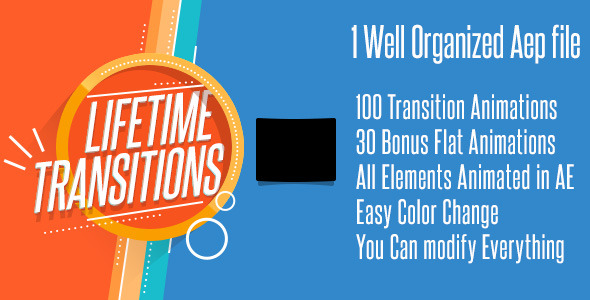Lifetime Transitions Pack - VideoHive 9371576