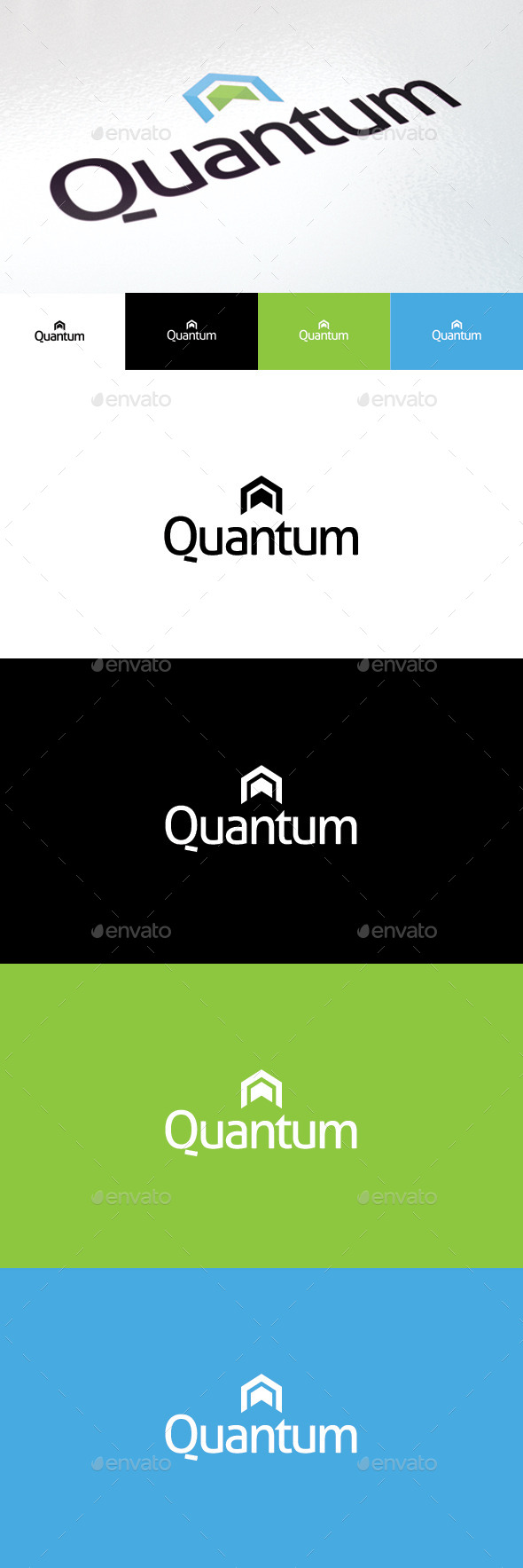 Quantum Logo - Vector Abstract