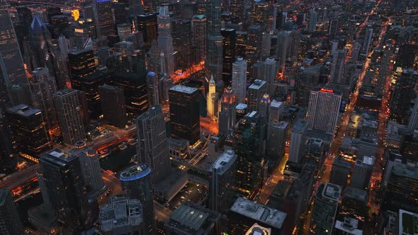 Beautiful Chicago Downtown Skyline Background alt