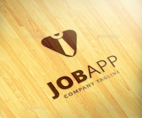 Job App Logo Template by maraz2013 | GraphicRiver