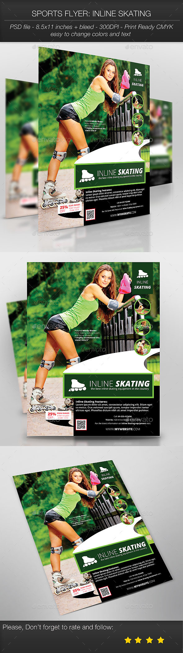 Sports Flyer: Inline Skating - Sports Events