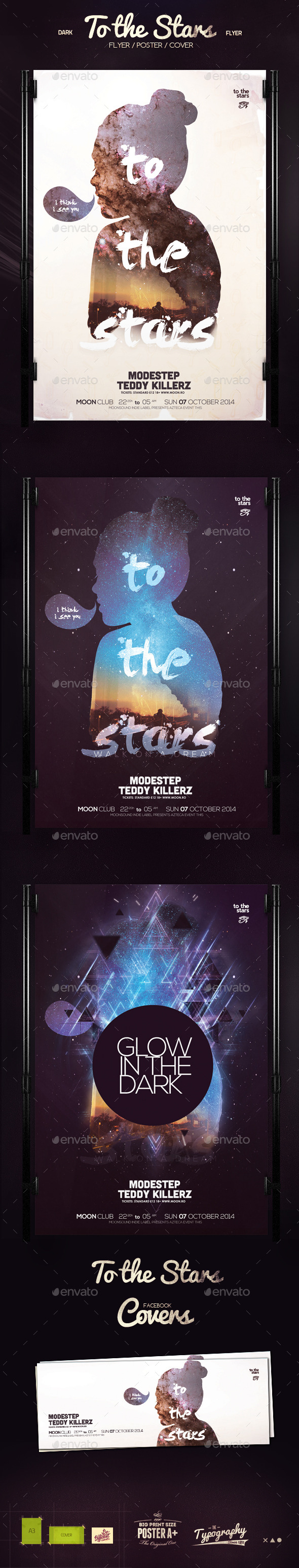To the Stars Poster - Clubs & Parties Events