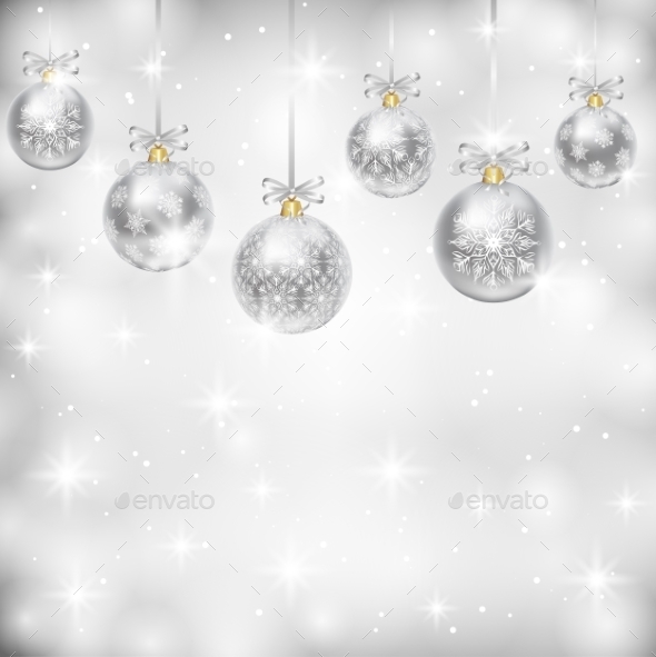 Silver Baubles - Christmas Seasons/Holidays