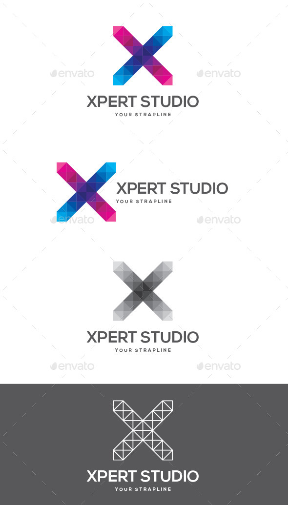 Xpert Studio Letter X Logo - Letters Logo Templates