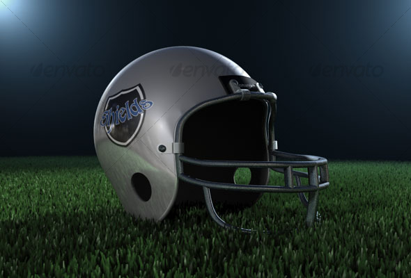 American football helmet - 3Docean 120348