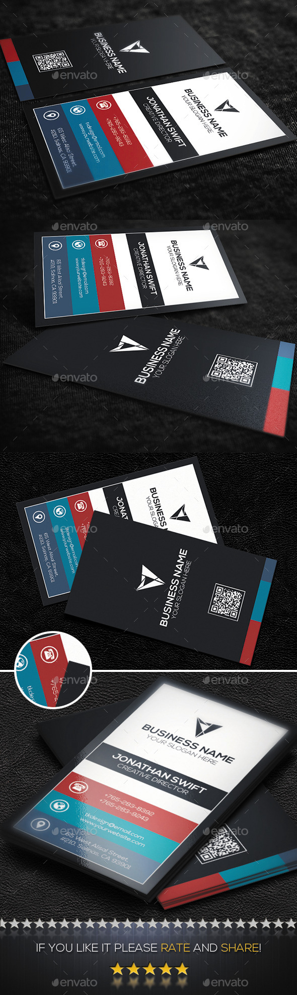 Corporate Business Card No.08 - Corporate Business Cards