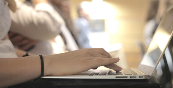 Writing Laptop Meeting