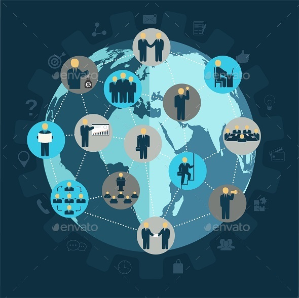 Social Networking Business People - Concepts Business