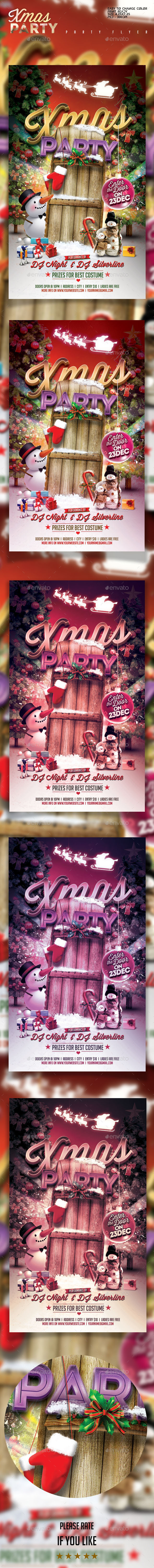 Xmas Party Flyer Template - Holidays Events