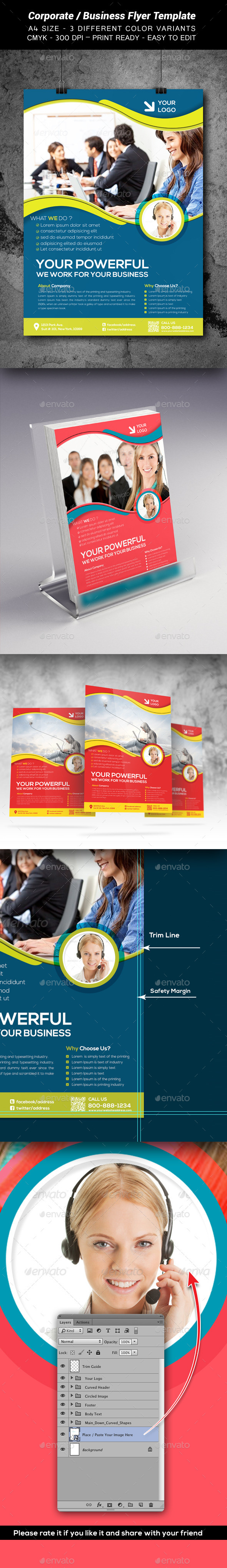 Corporate / Business Flyer Template3 - Print Templates