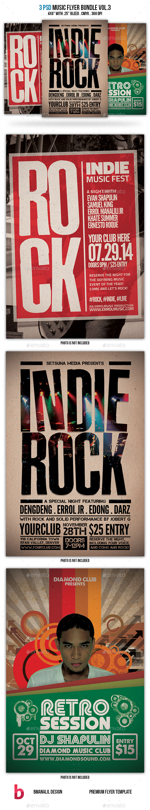 Music Flyer Bundle Vol.3 - Concerts Events