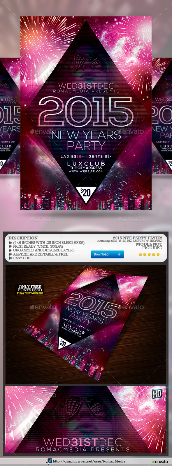 2015 NYE Party - Events Flyers