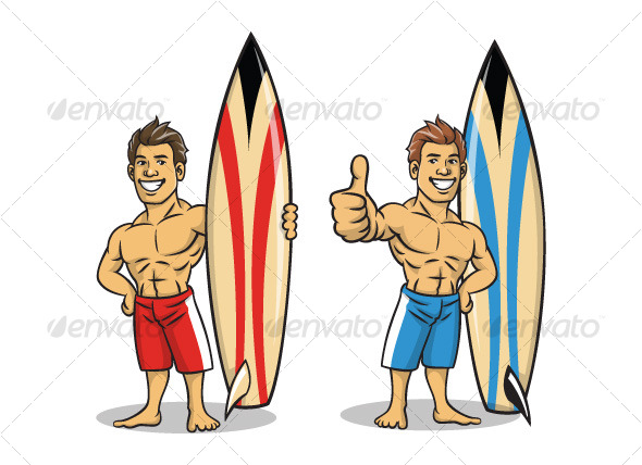 Surfer boy - People Characters