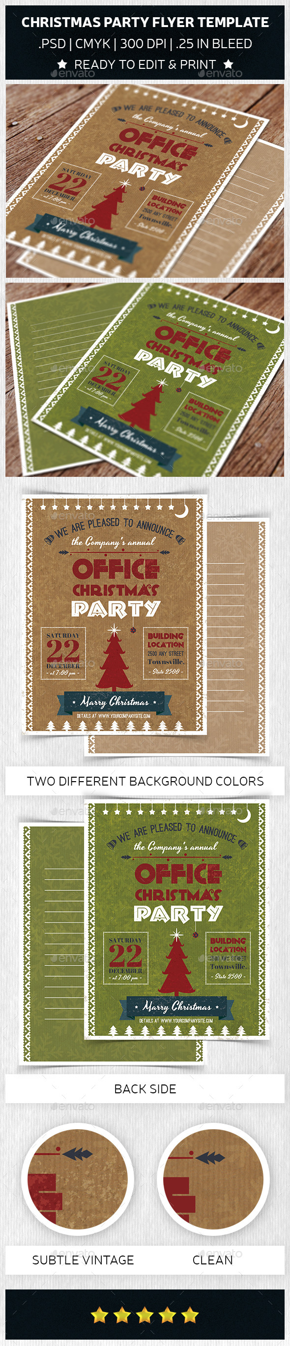 Christmas Party Flyer Template Trend - Holidays Events
