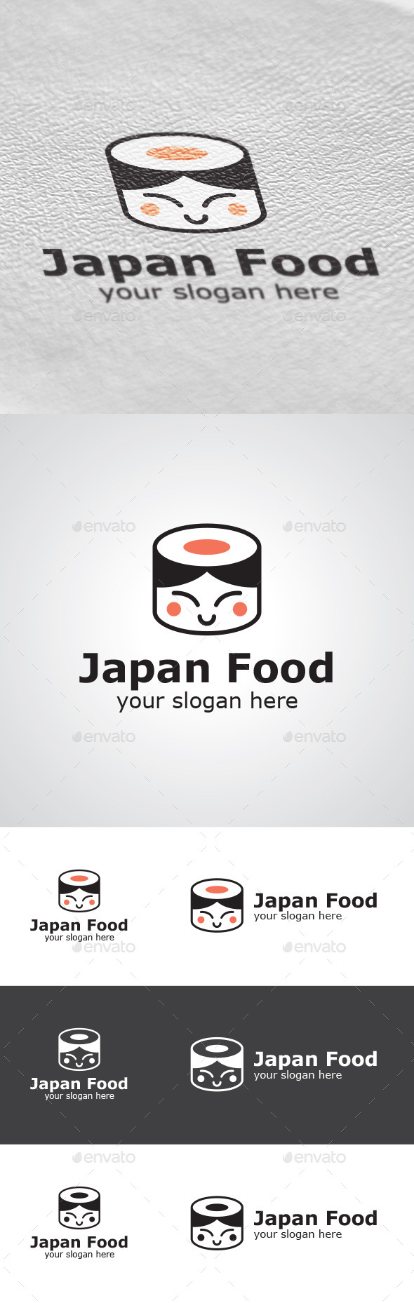 Japan Food Logo Design - Food Logo Templates