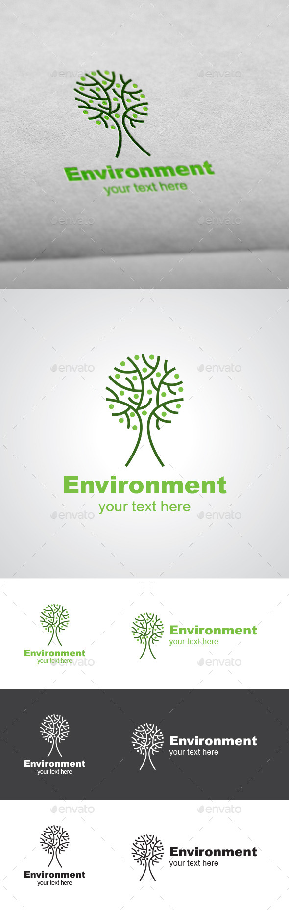 Green Tree Logo - Nature Logo Templates