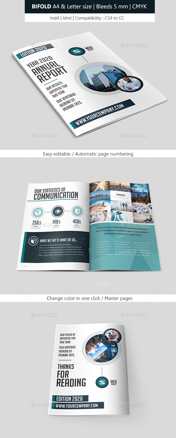 Corporate Brochure Template Bifold - Corporate Brochures