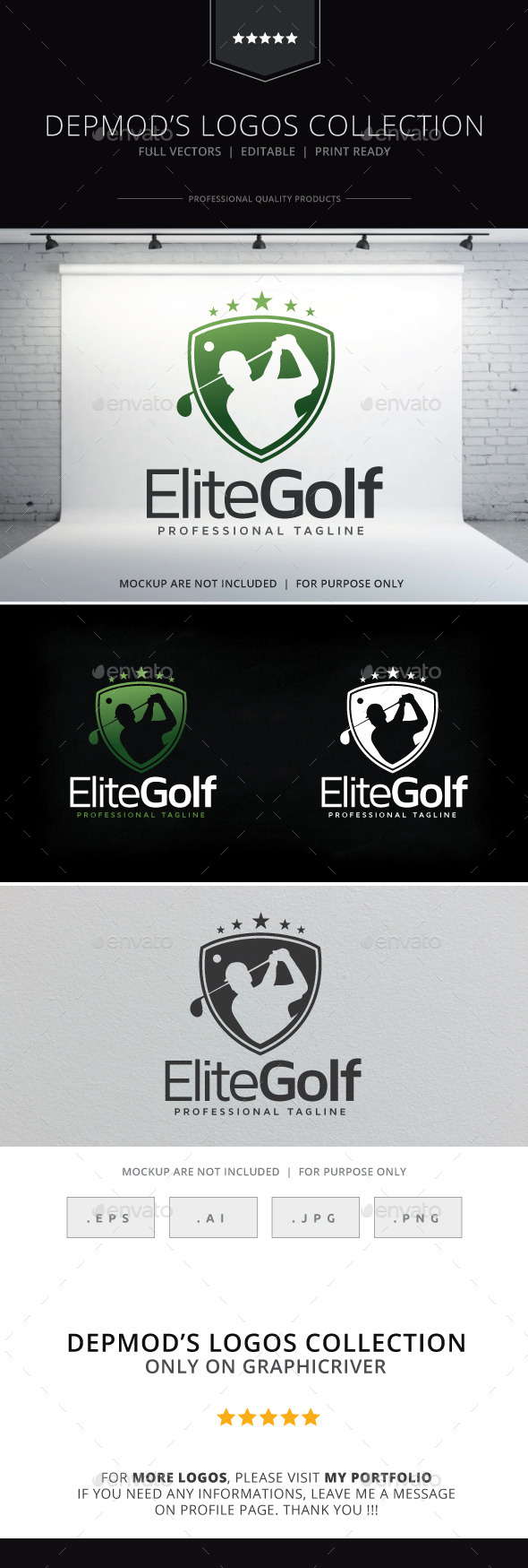 Golf Logo - Humans Logo Templates