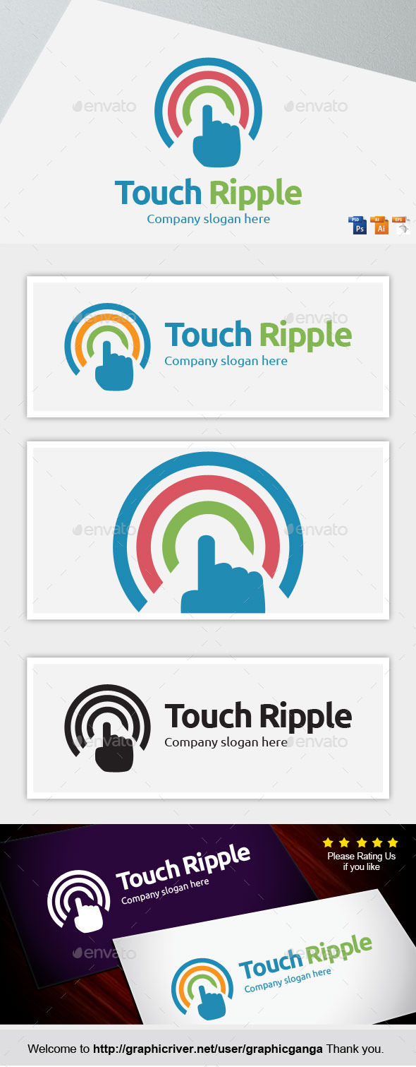 Touch Ripple - Abstract Logo Templates