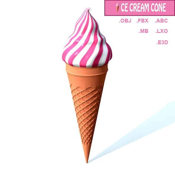 Ice Cream Cone - 3Docean 9406161