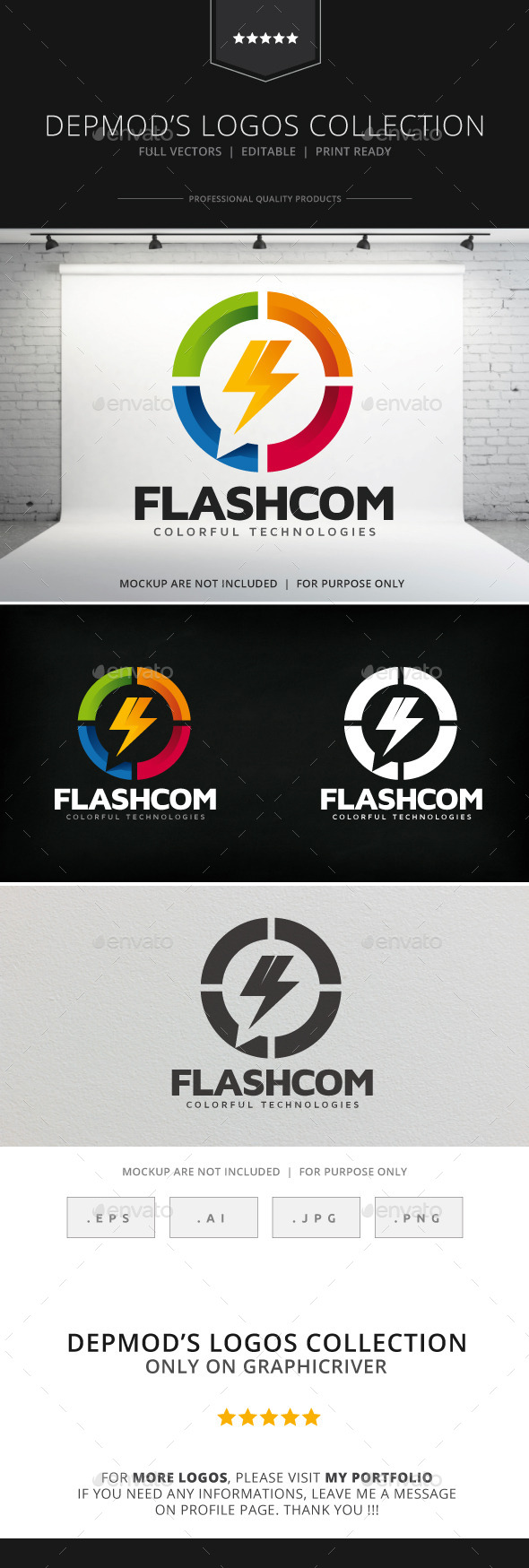 Flashcom Logo - Symbols Logo Templates