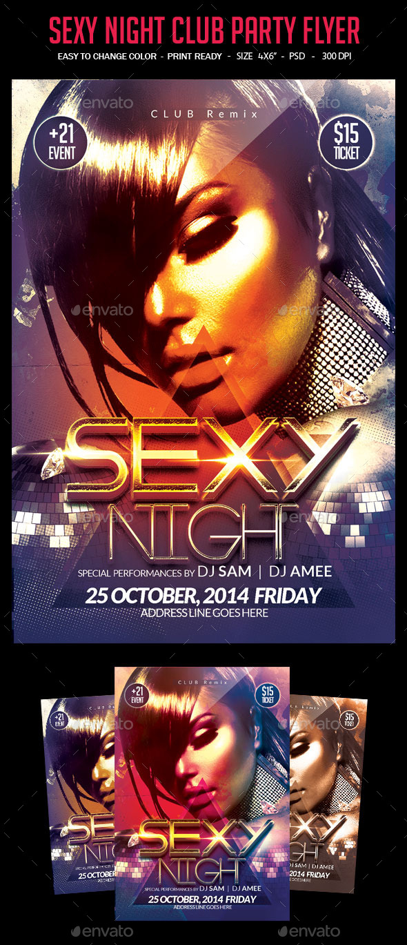 Sexy Night Party Flyer - Clubs & Parties Events