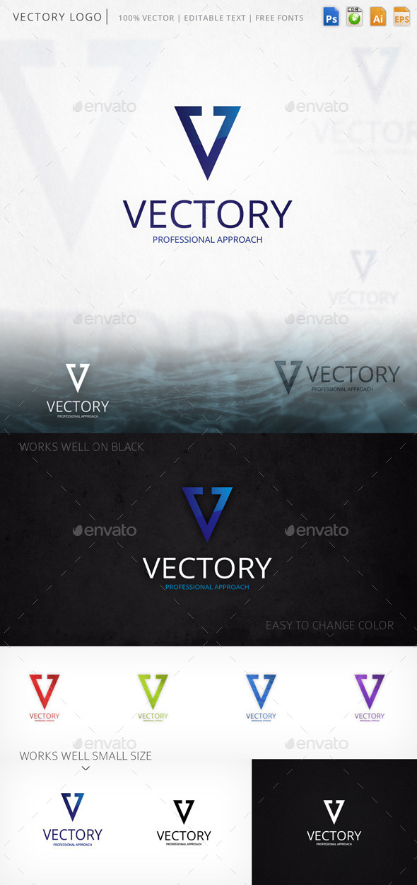 Vectory Letter V Logo Template - Letters Logo Templates